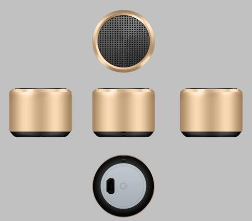 Aluminum Mini Wireless TWS Pair Link Selfie Speaker