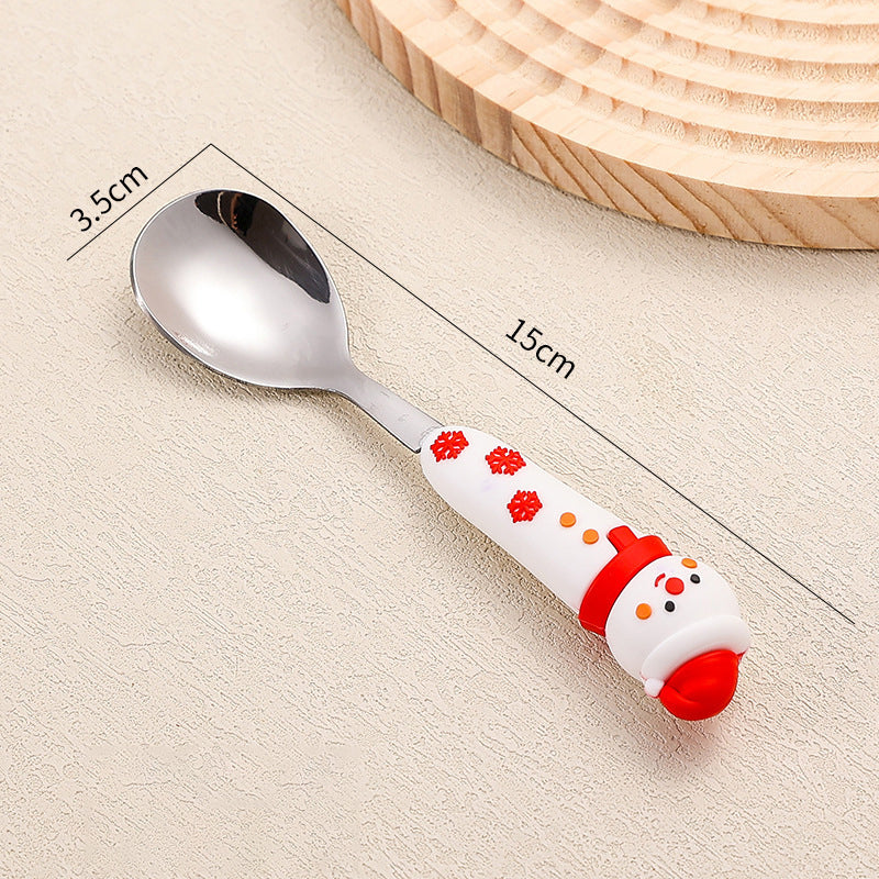 Stainless Steel Christmas Tableware 4 Piece Stainless Steel Flatware