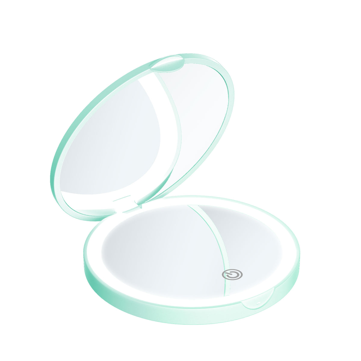 Round 2 Sides Rechargeable LED Travel Makeup Mirror Portable Lighted Beauty Makeup Mirror