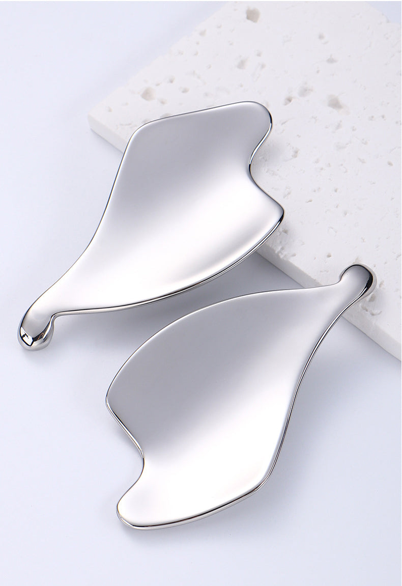 Leaf Shaped Stainless Steel Gua Sha Tools