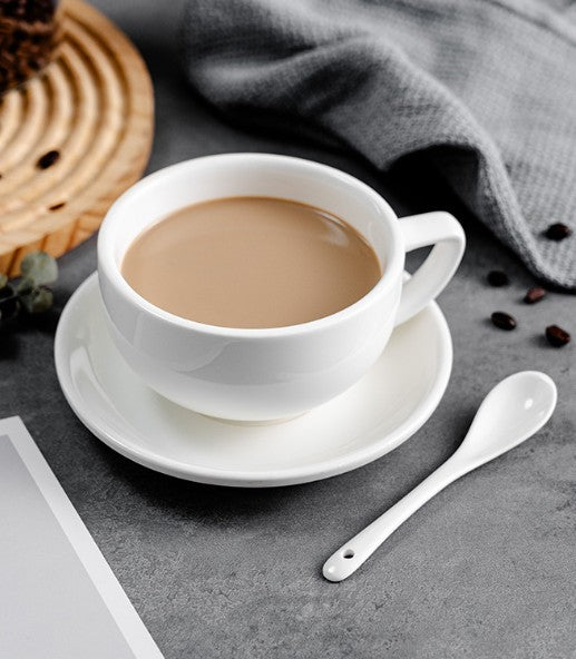 3.3 oz Pure White Ceramic Espresso Cups