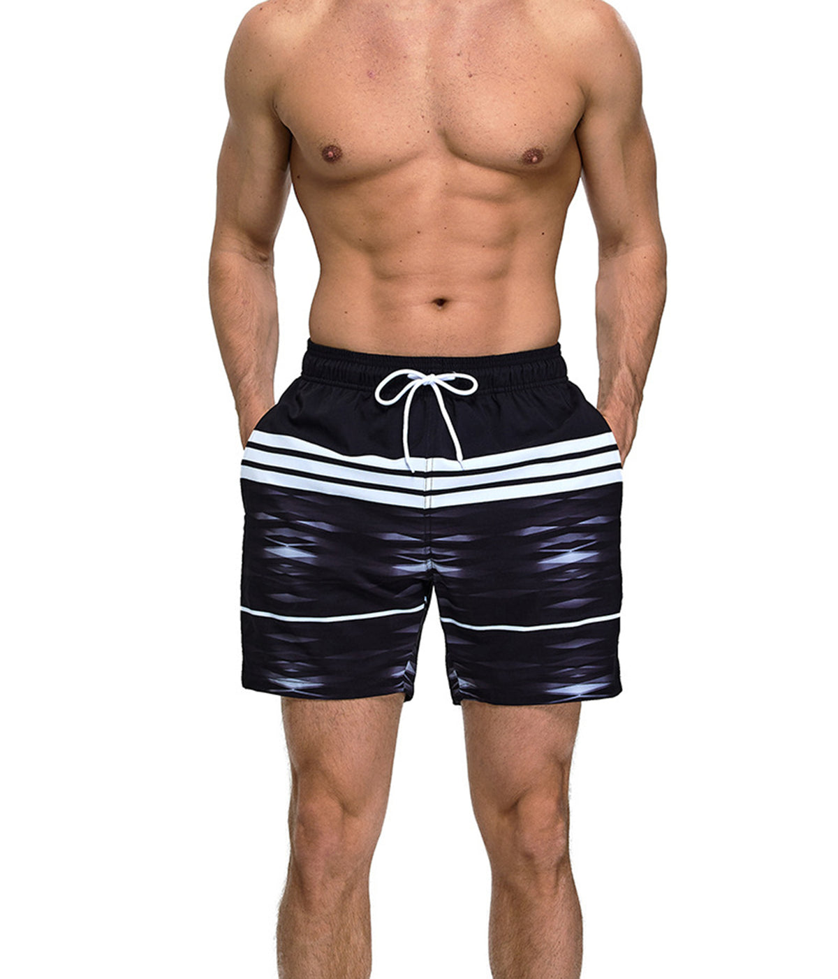 Mens Swim Trunks Swimming Shorts 2" 1 Stretch Quick Dry Zipper Pockets