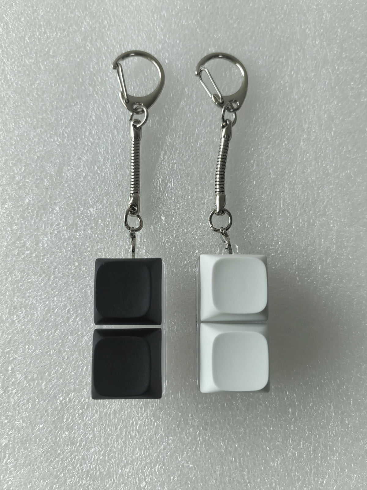 Two Key Keyboard Fidget Toys Keyboard Clicker Keychain