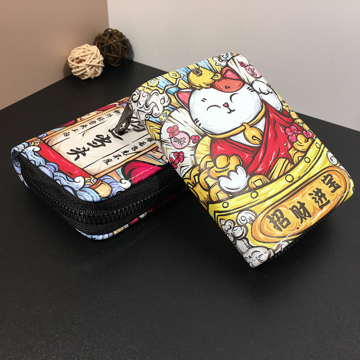 Fashion Organ Card Pouch with Multiple Card Positions, Small Change Wallet, ID Card Holder