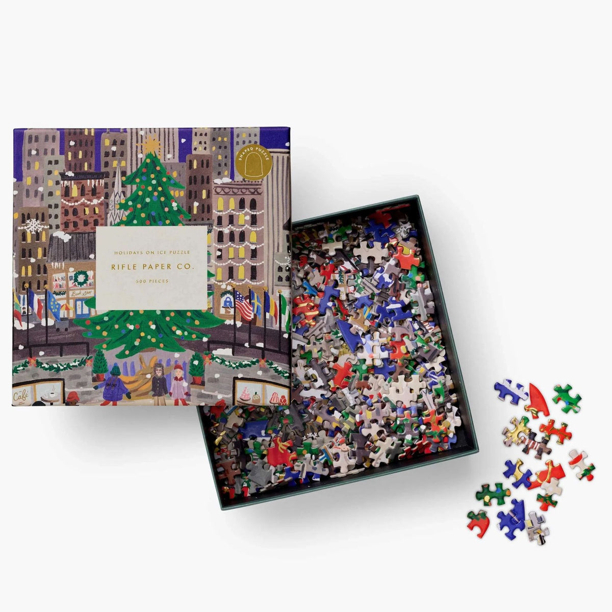 Custom Shaped 285 Piece Paper Jigsaw Puzzle 16 x 10"