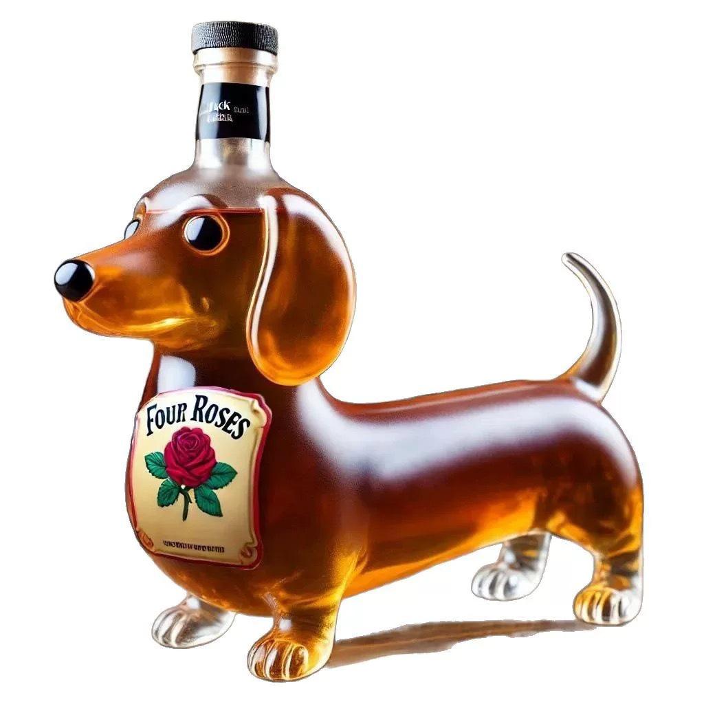 13 oz. Dog Glass Wine Decanter