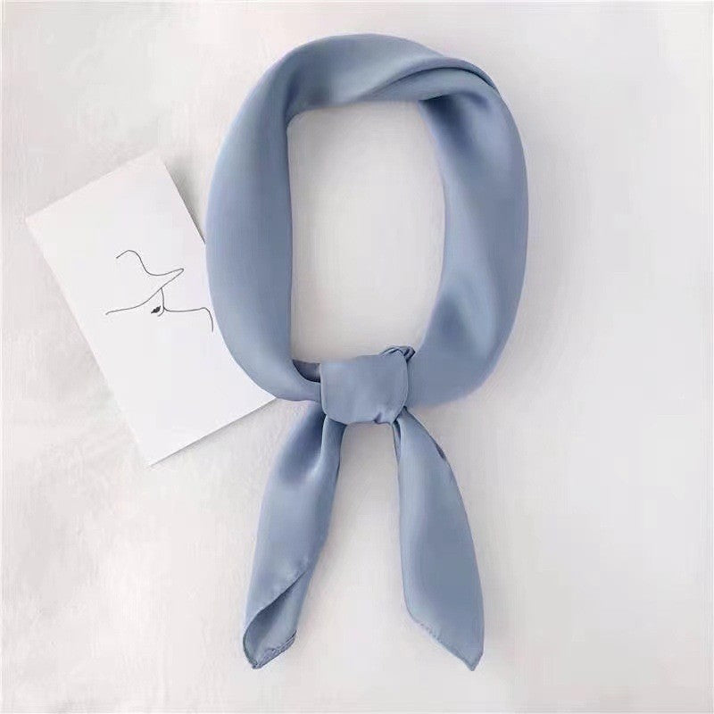 28" x 28" Light Blue Square Scarf Neck Scarves Kerchief Neckerchief Handbags Wrap Scarf #59