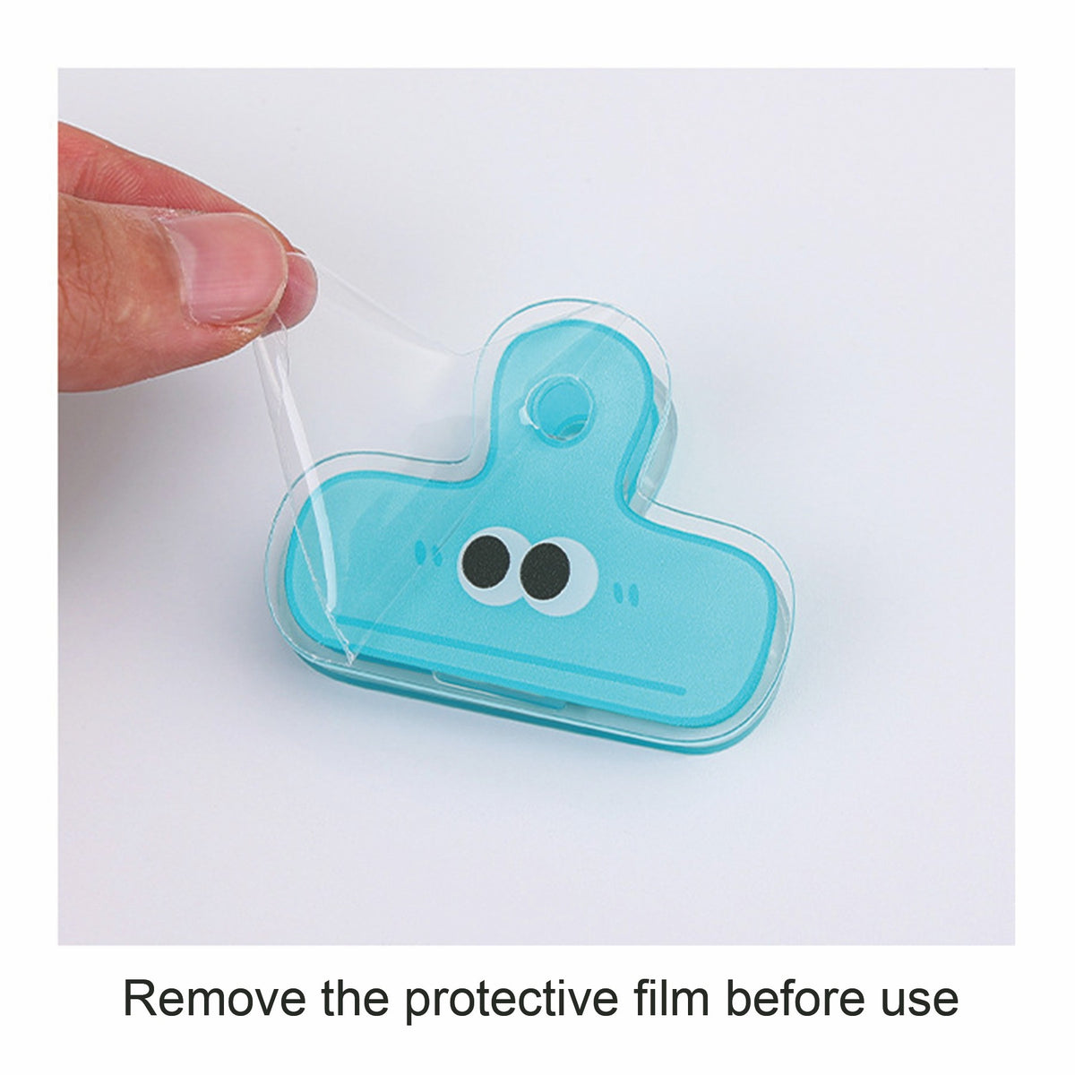 Rabbit Shaped Acrylic Album Memo Clip Bag Binder Sealing Clip Food Bag Clamp-Two Sides Imprint
