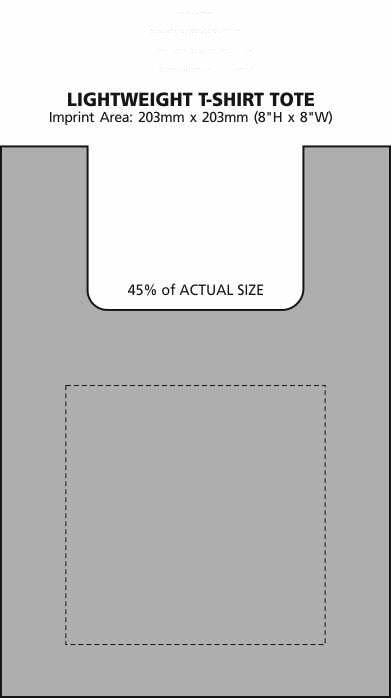 Lightweight T-Shirt Style Tote Bag