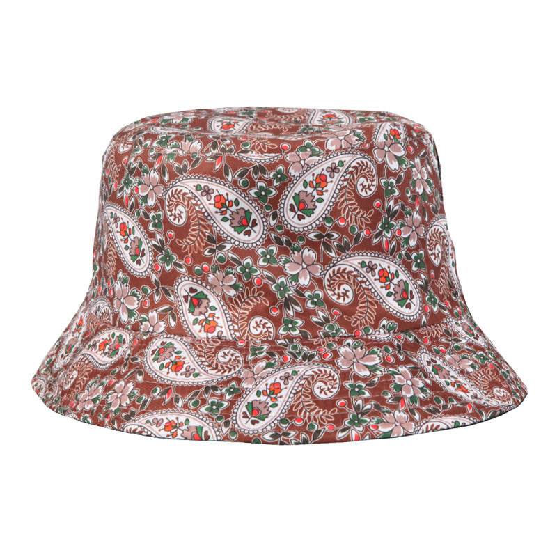 #34 Geometric Tie-dye Pattern Basin Cap Bucket Hat