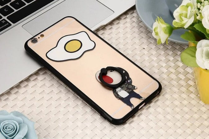 Shin-Chan Phone Case w/Finger Buckle For Smart Phone