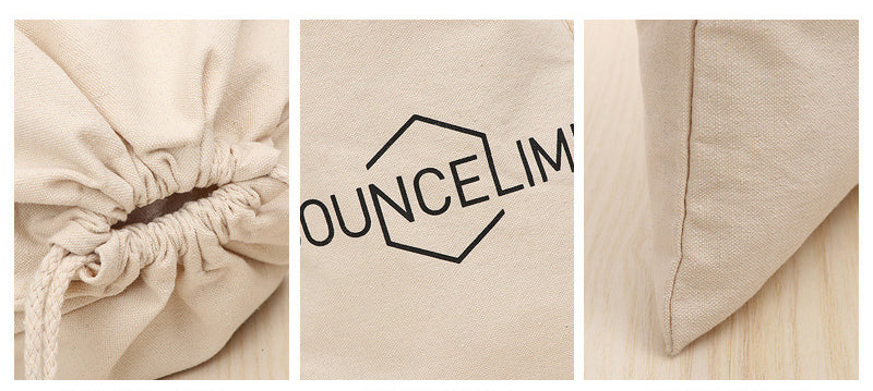 Custom 7.9" X 11.8" 8 Oz Cotton Canvas Cloth Drawstring Bags Jewelry Wedding Candy Gift Bags