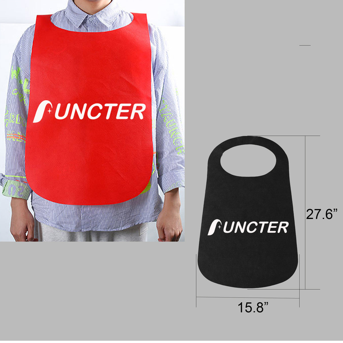 15.8" x 27.6" Non-Woven Waterproof Apron Hairdressing Bib Disposable Adult Apron Restaurant Apron
