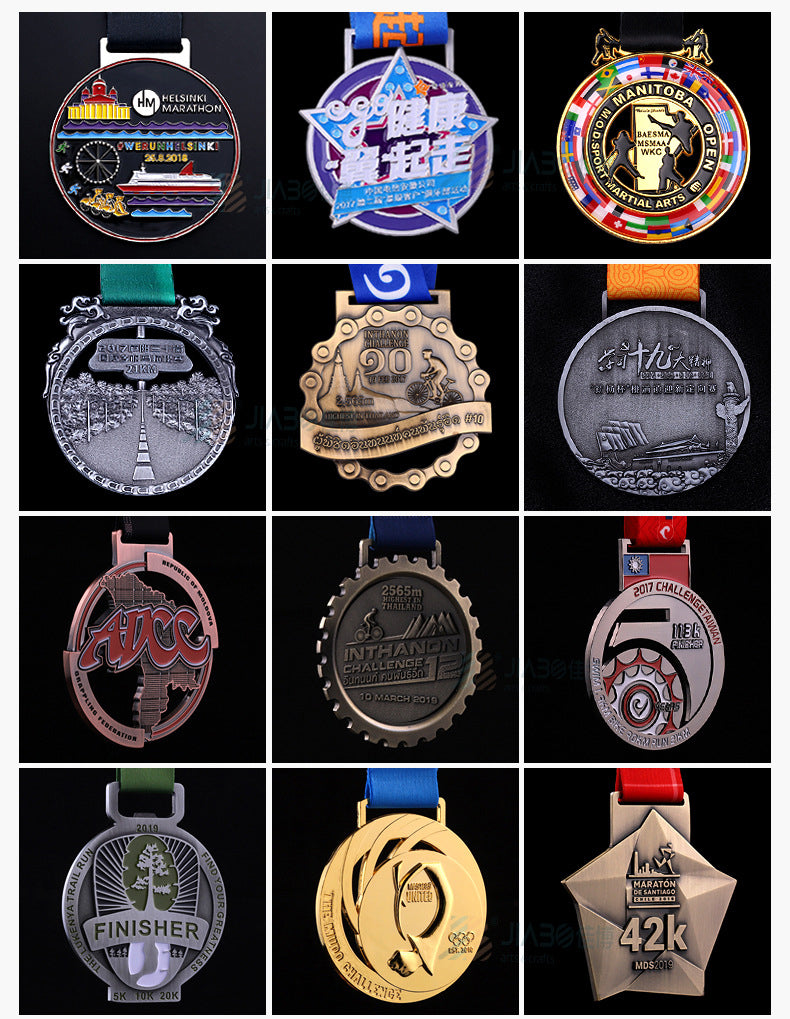 Custom 2" Gold Silver Bronze Award Medals-Winner Medals Gold Silver Bronze Prizes for Competitions