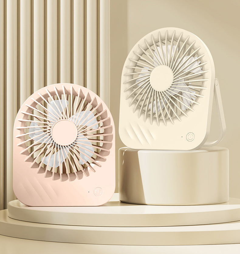 Mini Desk Fan Desktop Fan Battery Operated Rechargeable Fan