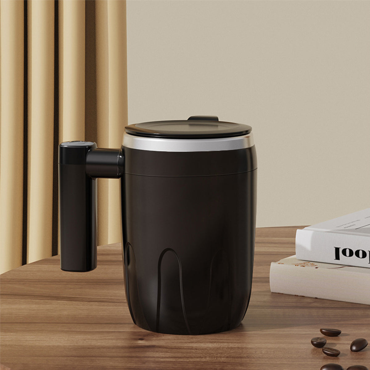 400 ml Mixing Cup 304 Stainless Steel Magnetization Cup Automatic Magnetic Cup Portable Coffee Cup