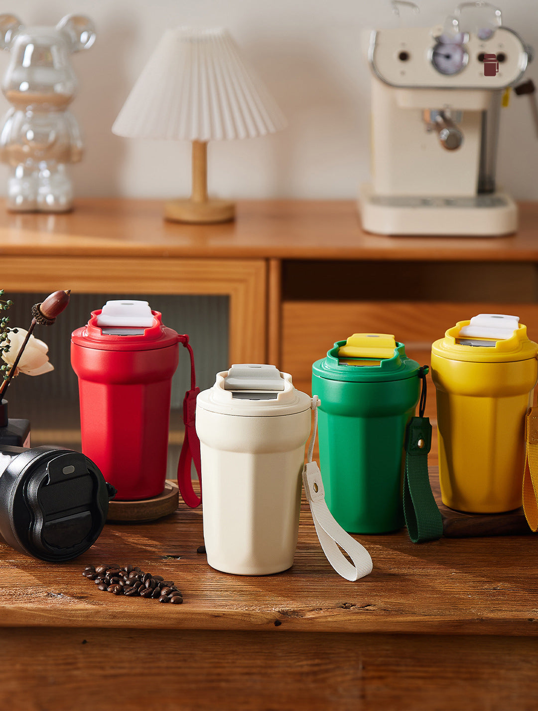 17 Oz/500ml Smart LED Coffee Cup Insulated Water Bottle Tumbler Cup W/ Digital Temperature Display