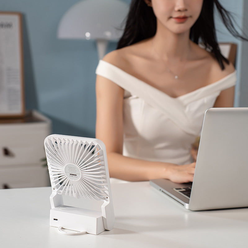 Portable Light Weight Rechargeable Handheld Mini Fan 3 Levels Wind Speed Hanging Fan