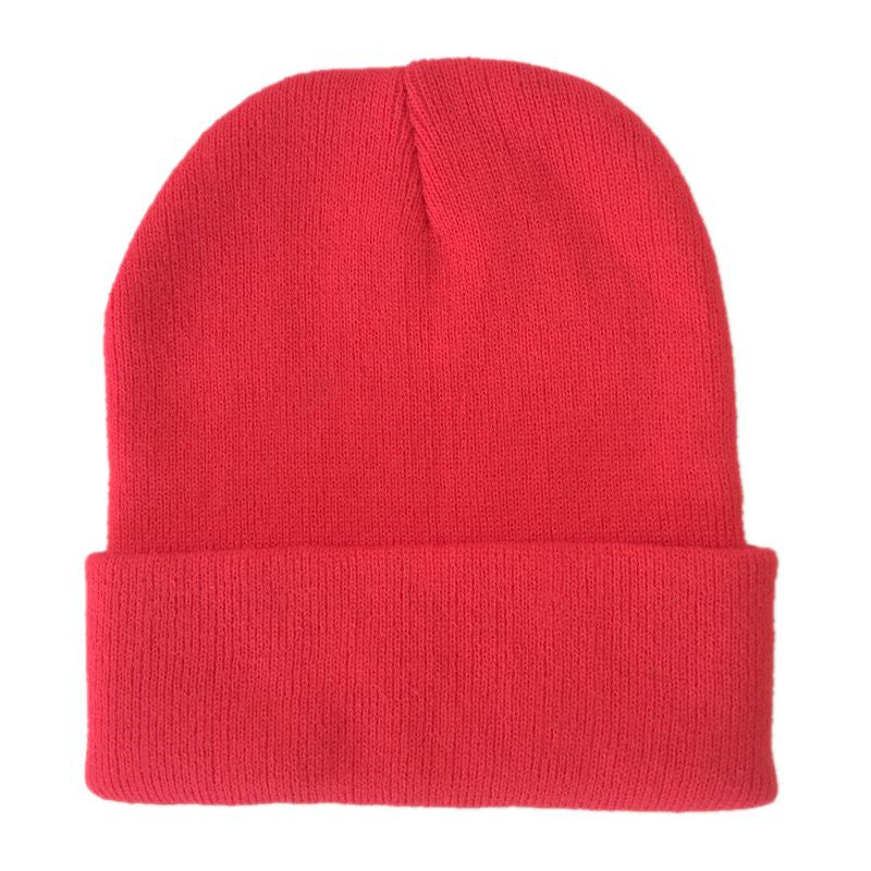 Unisex Adult Knit Cuffed Beanie Hat - Stretchy Warm Winter Cap - Tightly-Knitted Acrylic Beanie Hat