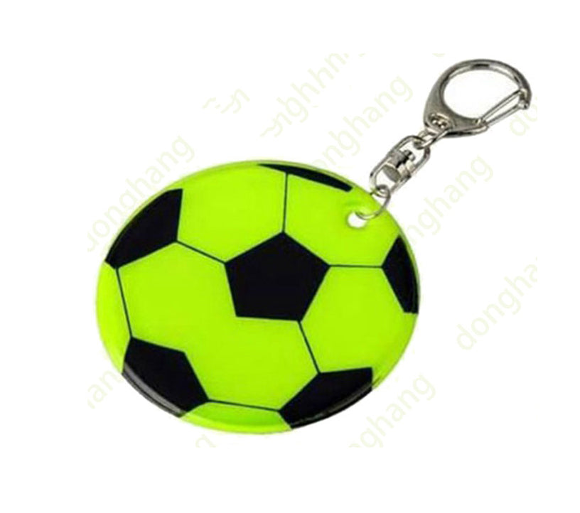 Football Shape Reflective Keytag