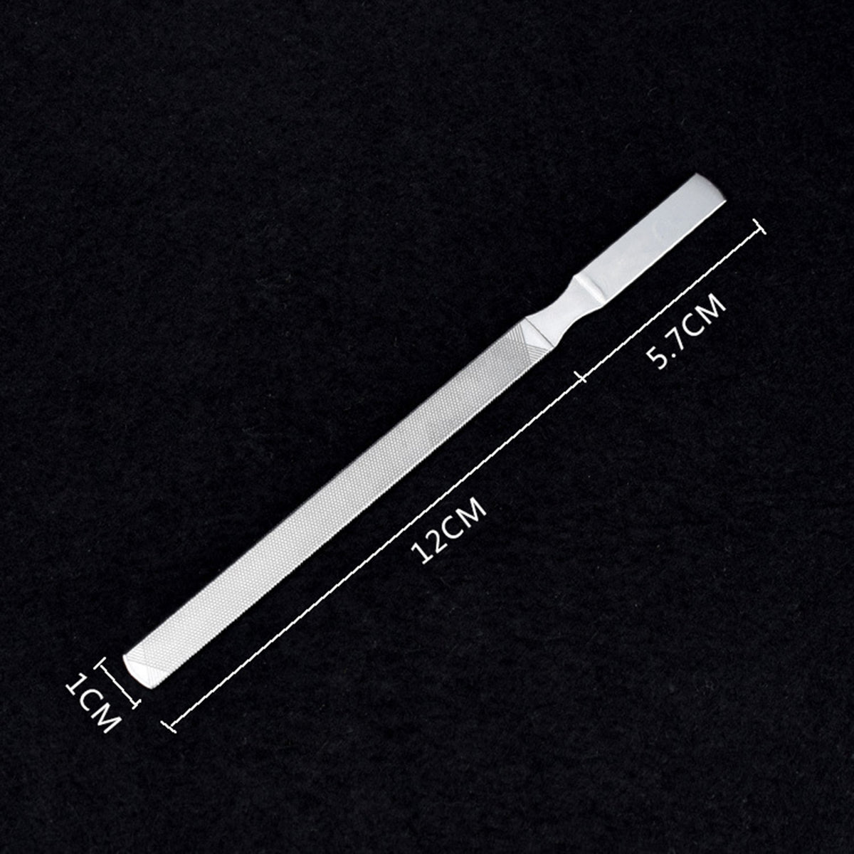 7.1" Stainless Steel Double sided Nail File- Size