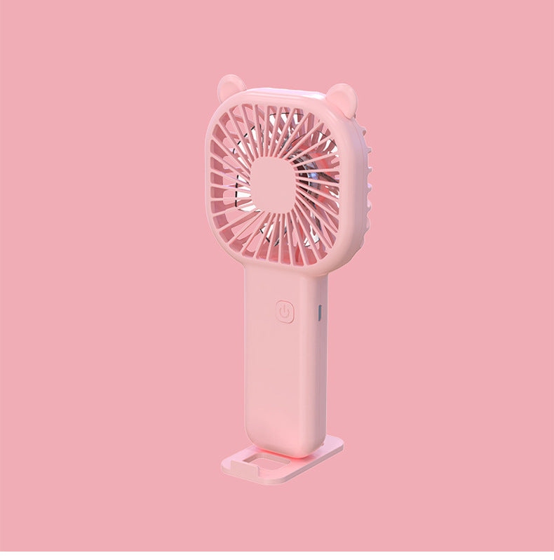 Adjustable Wind Speed Handheld Fan Rechargeable Mini Fan Phone Holder
