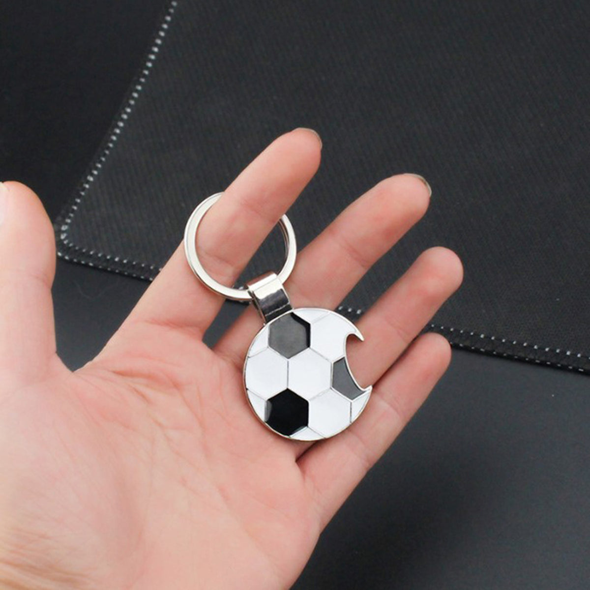Bottle Opener Keychain Flat Football Beer Opener