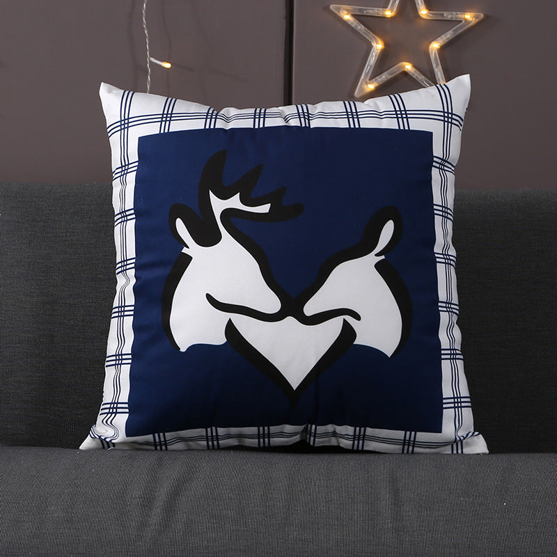 19.7 x 19.7" Premium Square Polyester Short Plush Throw Pillowcase With Hidden Zipper