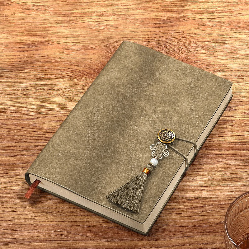 A5 PU Leather-Bound Business Notebook Writing Journal Executive Notebook Meeting Note