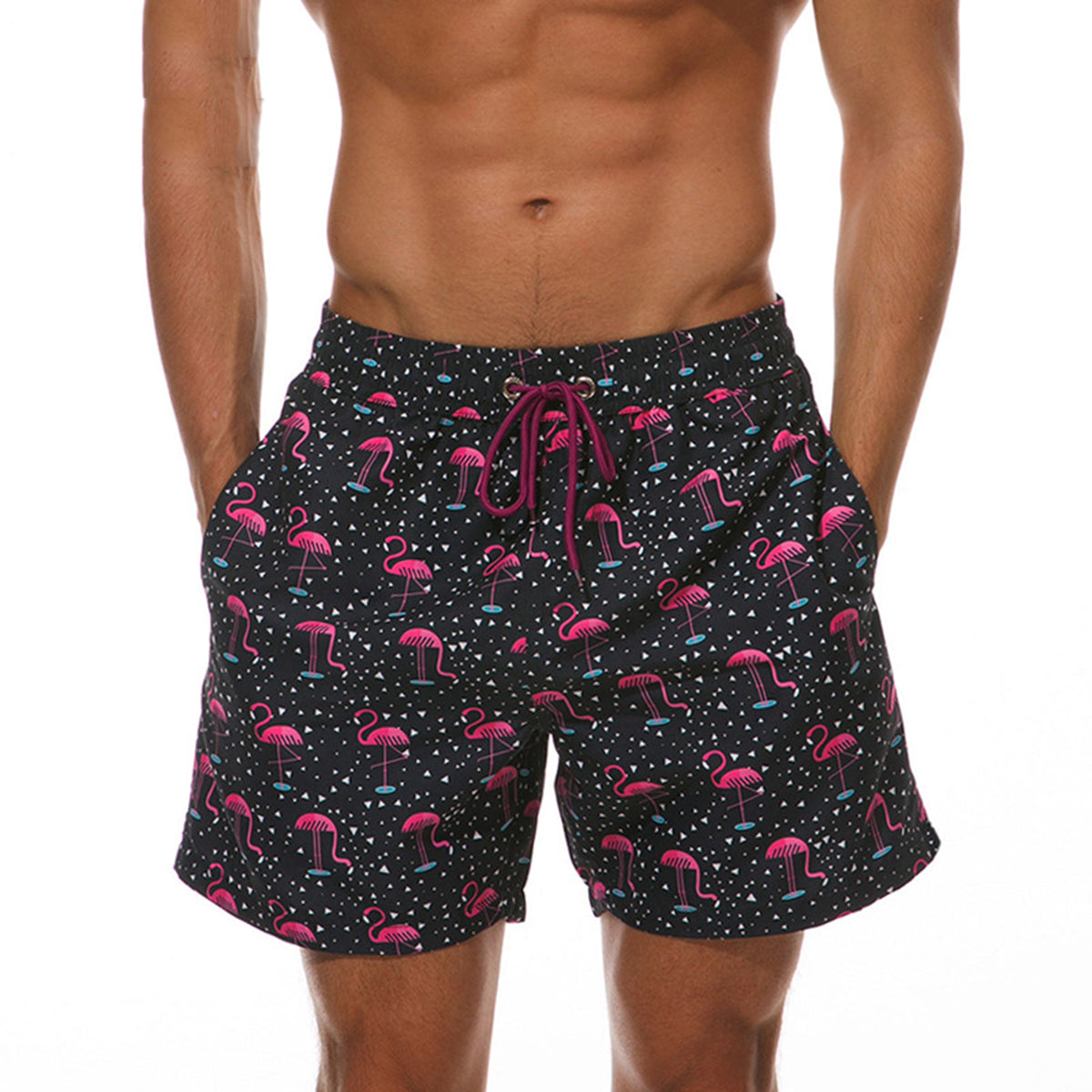 Men's Beach Shorts With Two Side Pockets