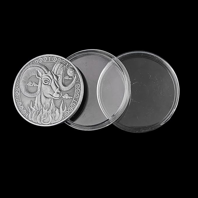 1.8" Custom Commemorative Coins 12 Constellation Challenge Coin Lucky Coin Birthday Present Gift