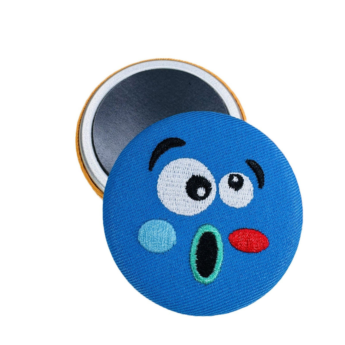 Custom Embroidery Round Badge Pin