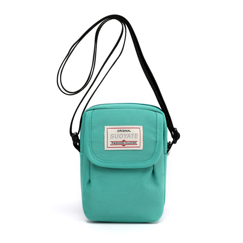 Nylon Mini Crossbody Bag Single Shoulder Bag Daily Cell Phone Purse Bag Stadium Approved Bag