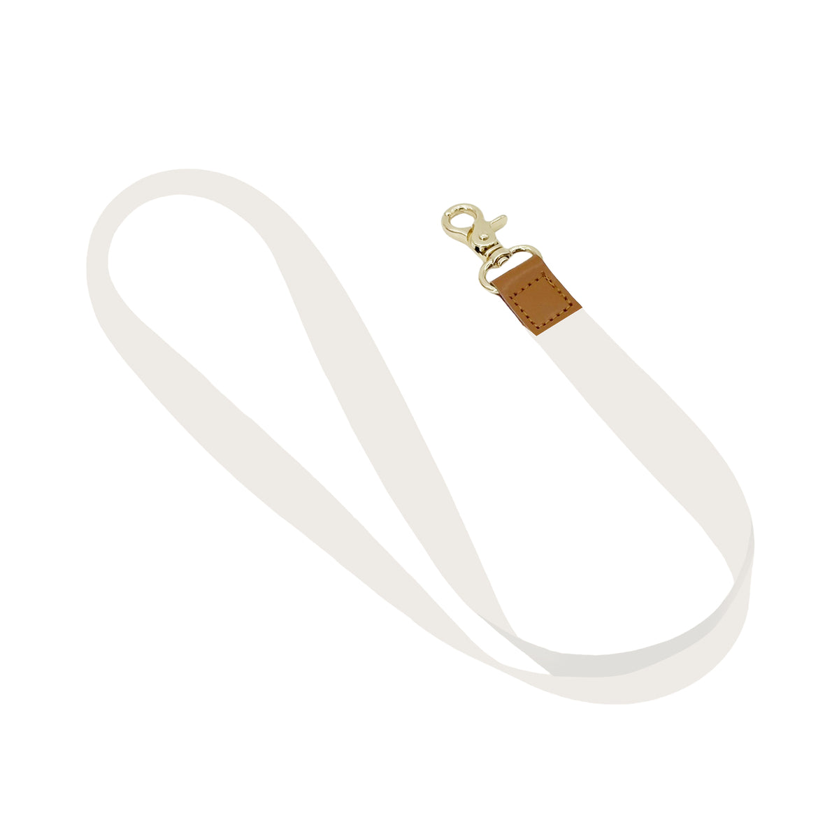 Geometric Colorful Leather Buckle Lanyard