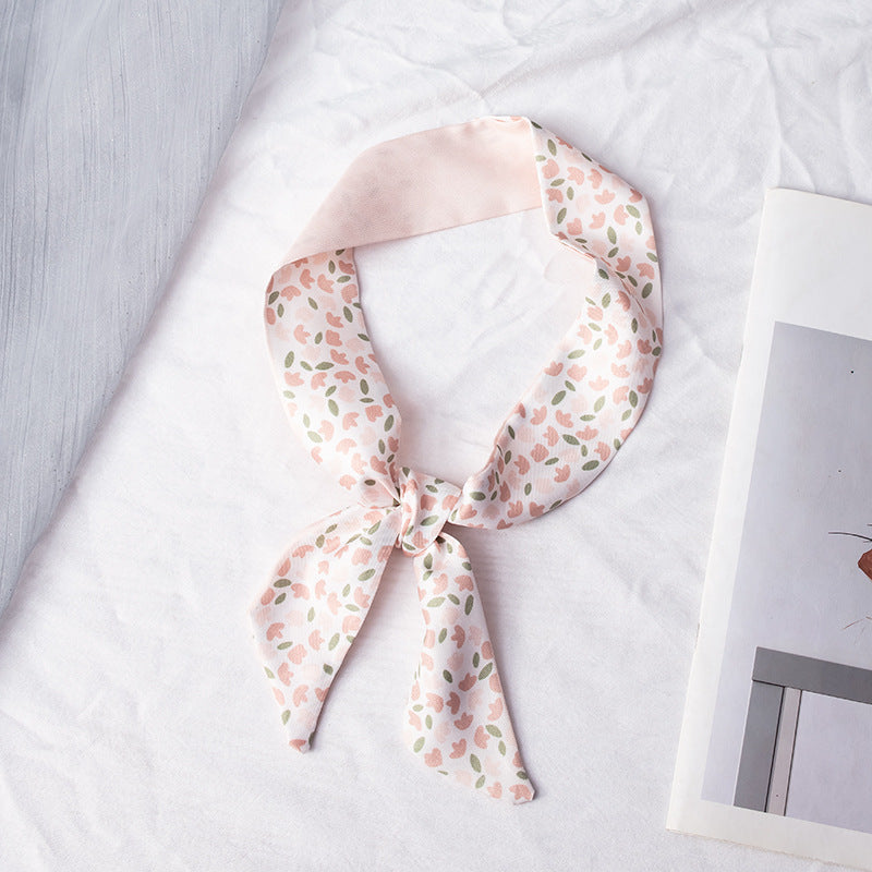 35" x 2" Full Custom Floral Neckerchief Long Hair Ribbon Neck Scarf Handbag Wrap Neck Tie #33