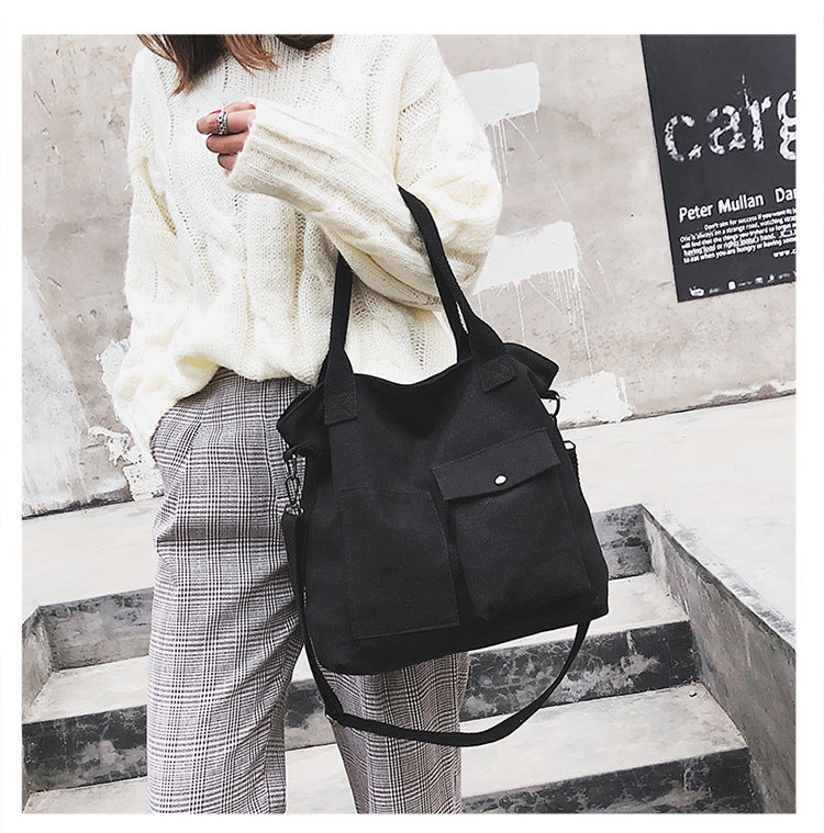 12 oz Canvas Grocery Shopping Tote Bag Single Shoulder Bag Crossbody Bag