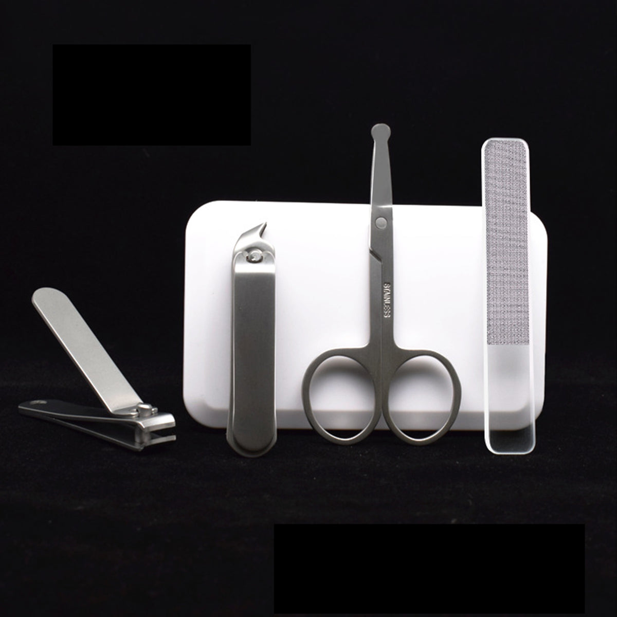 4" 1 Stainless Steel Professional Pedicure Kit Nail Scissors Grooming Kit With White Box