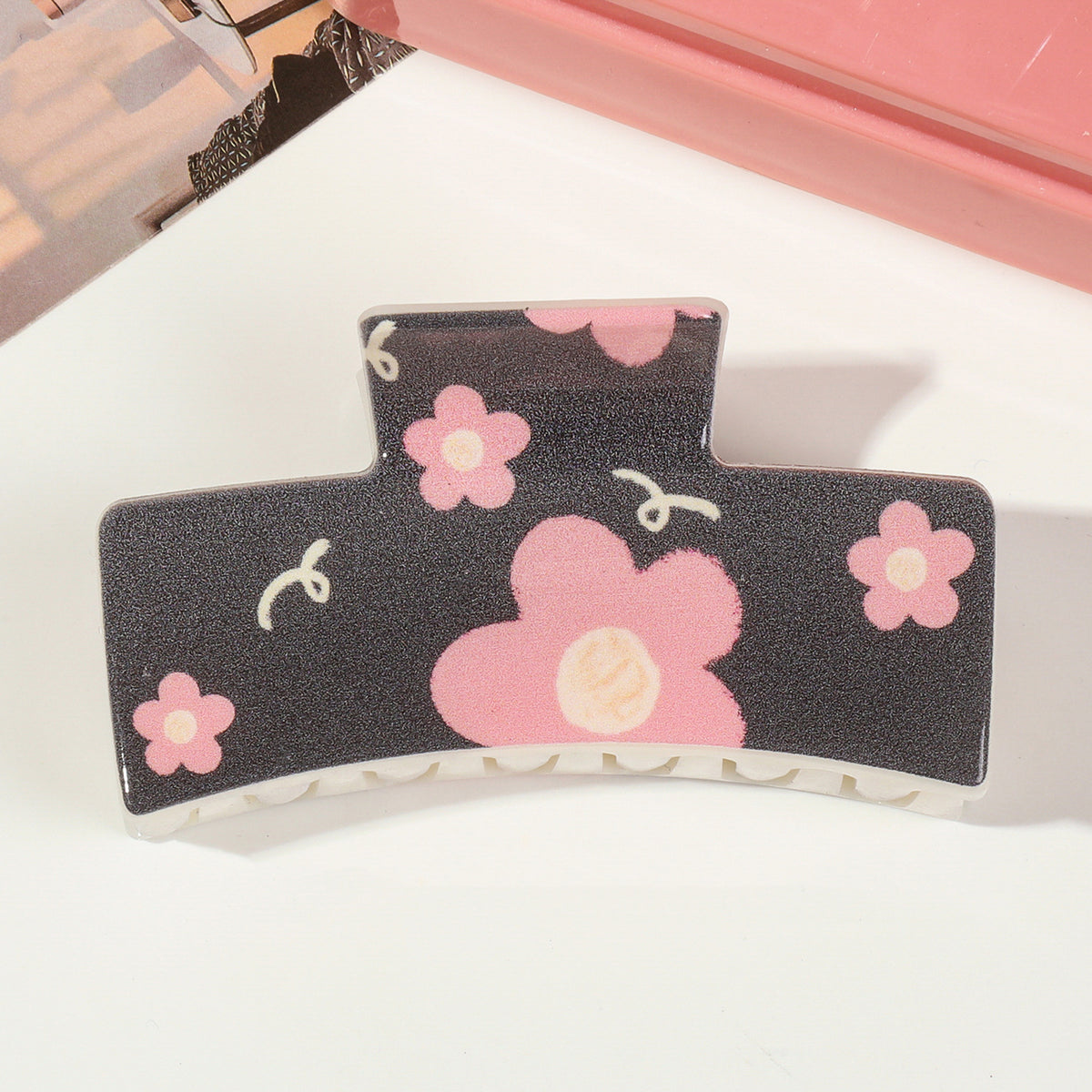 Full color printing Square Hair Claw Clip
