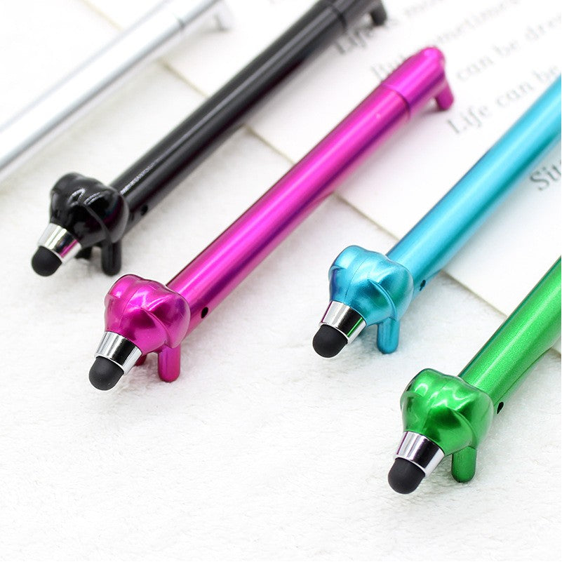 Cute Dachshund Stylus Ballpoint Pen Soft Touch Plastic Pen Dog Stylus Pen