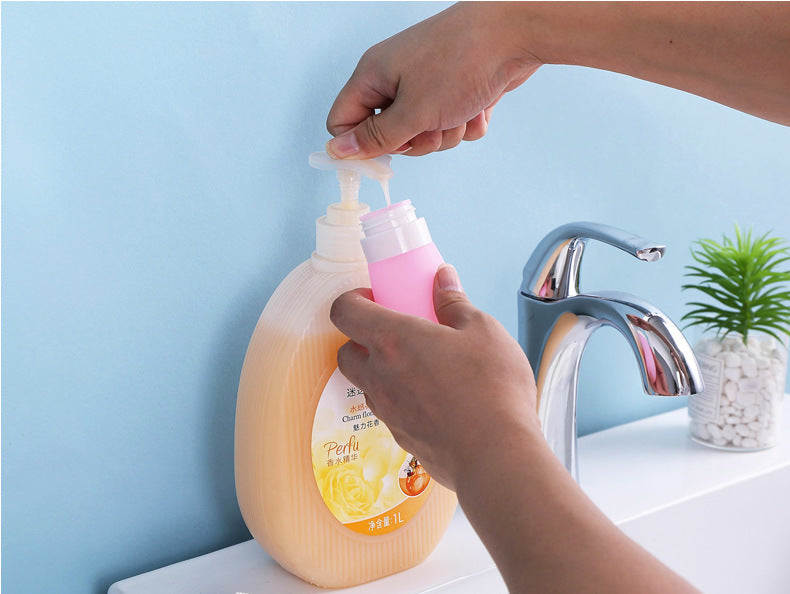 1.28 OZ Silicone Travel Split Bottles, Travel Size Bottles for Shampoo,Conditioner,Lotion,Toiletries