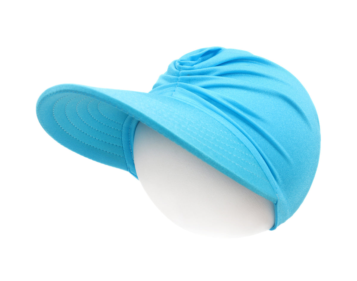 Kids Sun Visor Hat Wide Brim UV Protection Summer Beach Hat Elastic Visor Sun Cap for Girl 5-9 Years