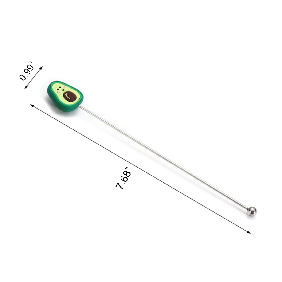 7.68 L Stainless Steel Avocado Top Beverage Stirrers Coffee Stick