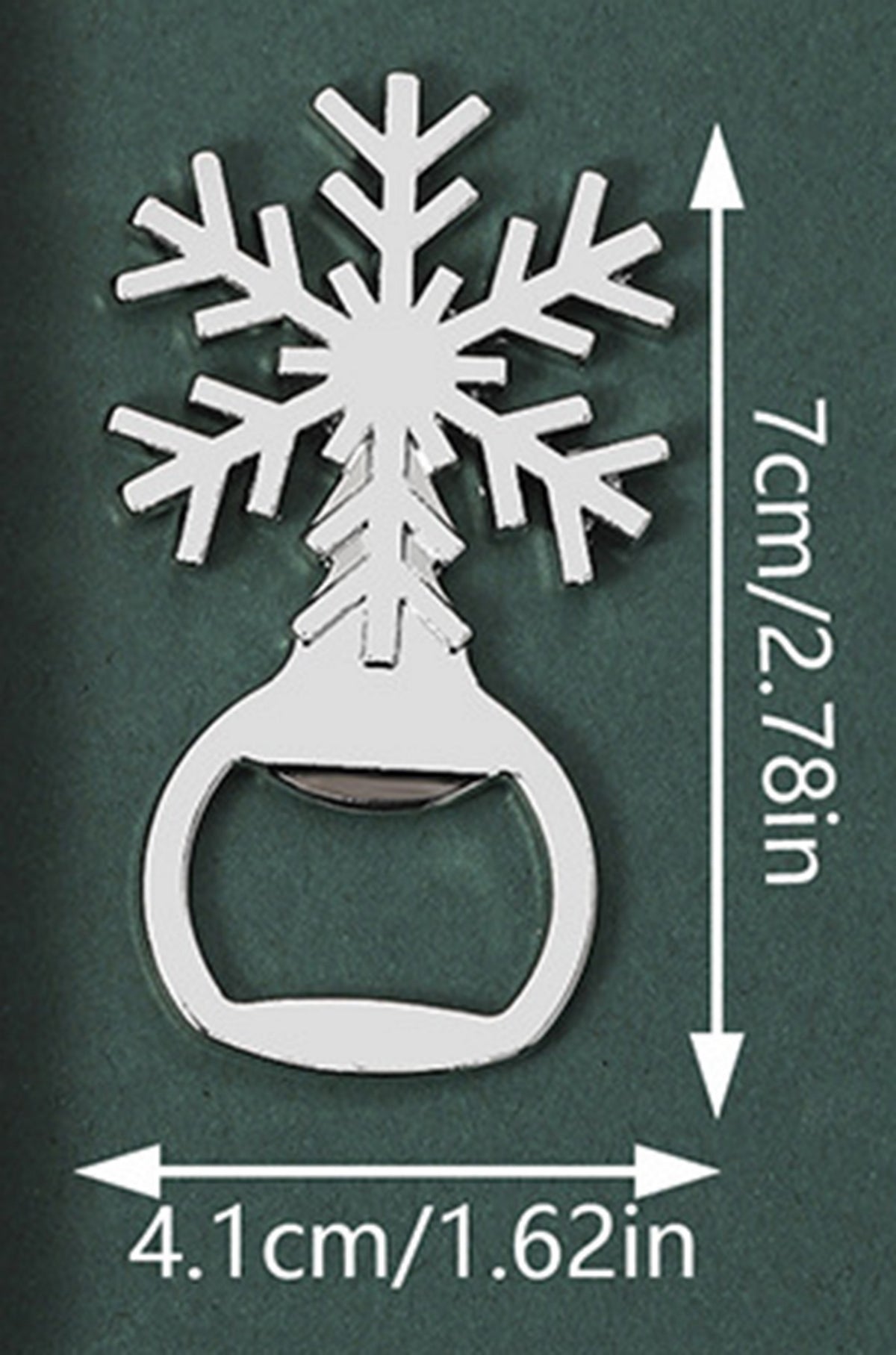 Snowflake Shape Metal Beer Bottle Opener
