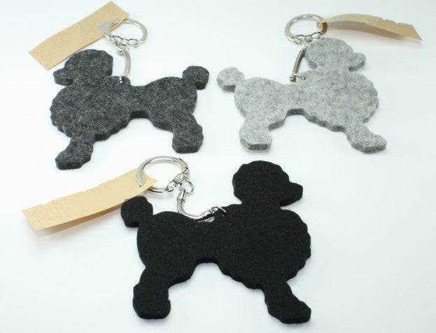 Dog Shaped Felt Key Chain