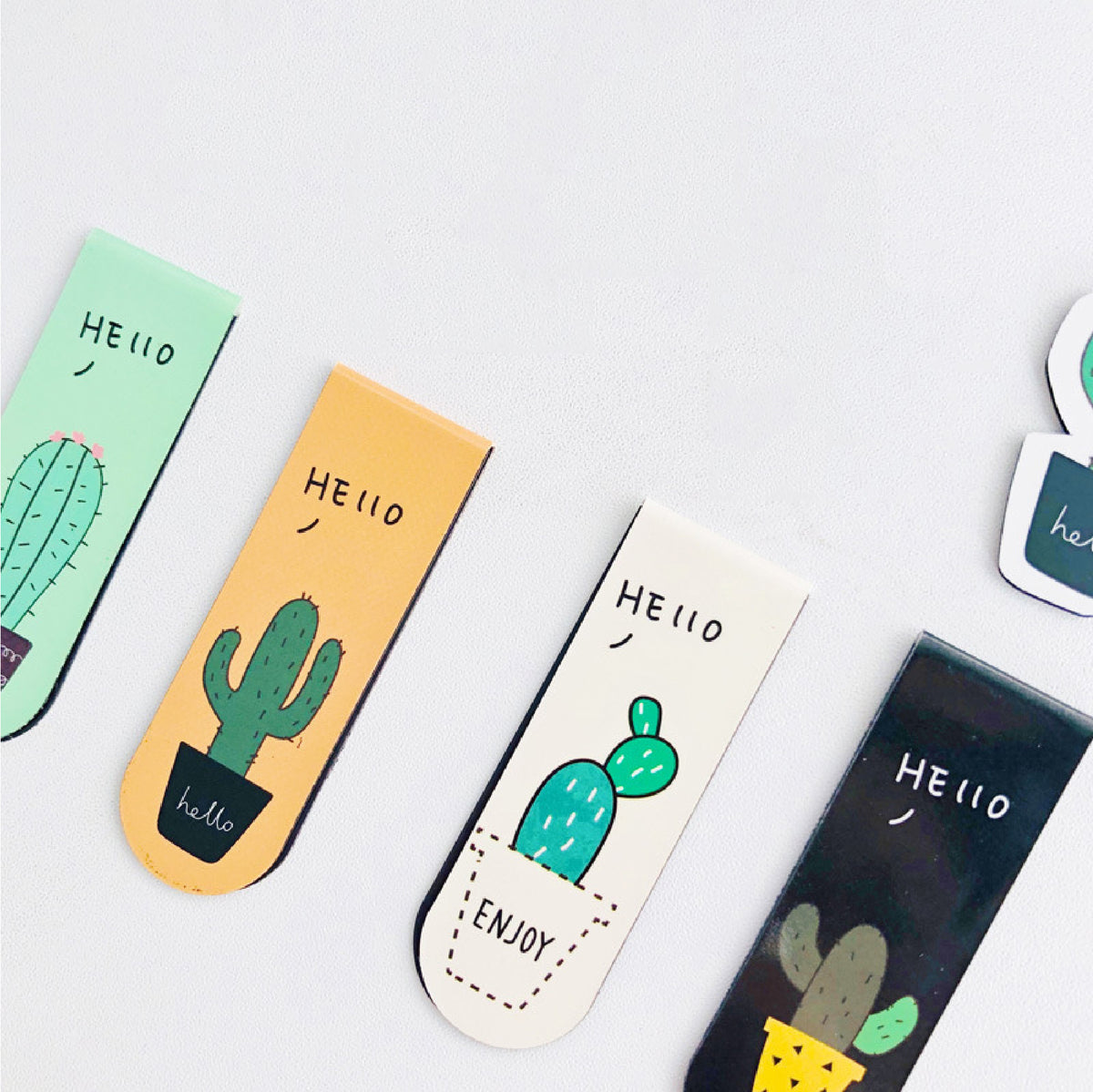 Cactus Magnetic Bookmark Book Marker Clip for Library, Museum, Book Club Botany Plant