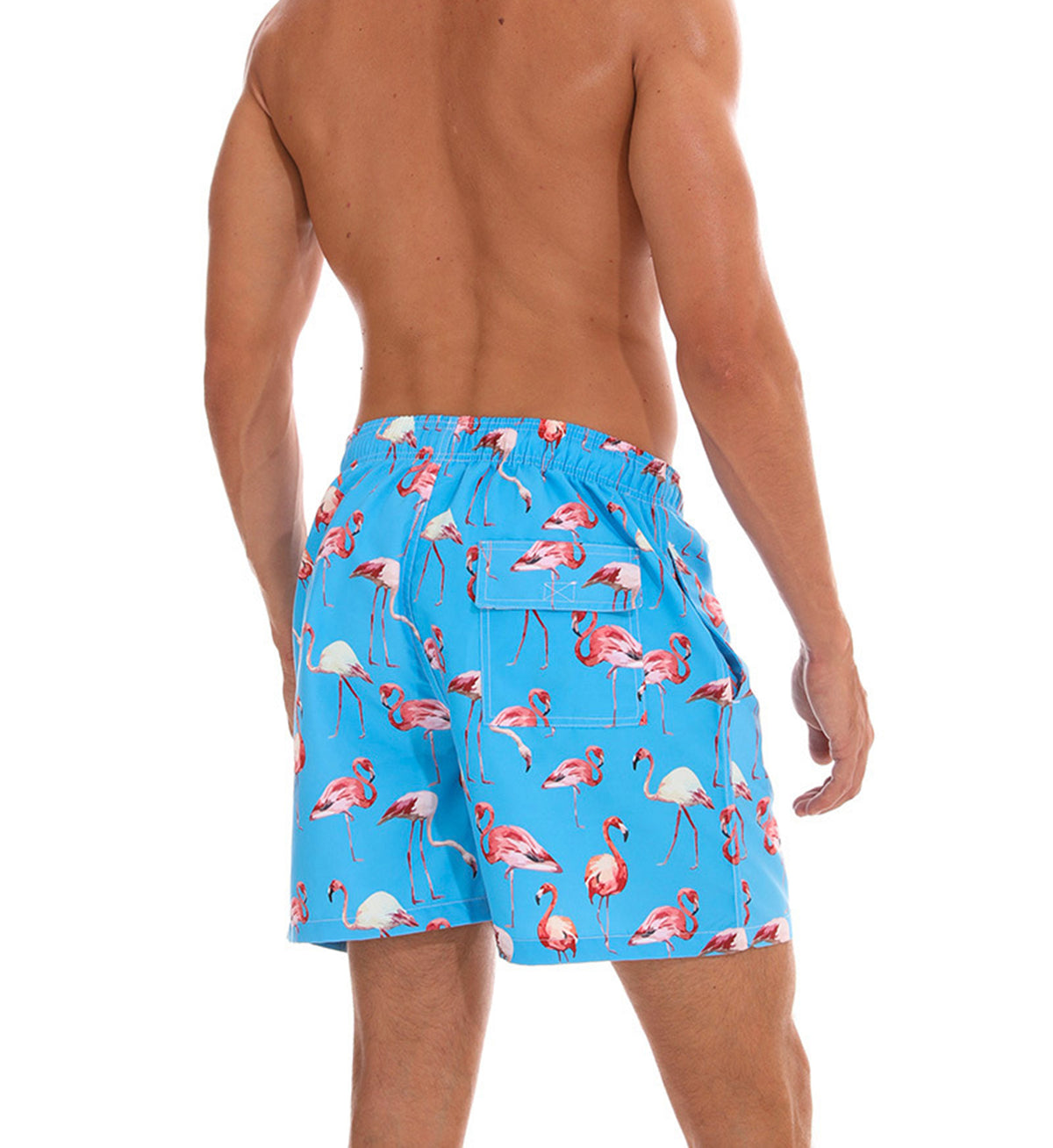 Men's Beach Shorts With Two Side Pockets And Back Pocket