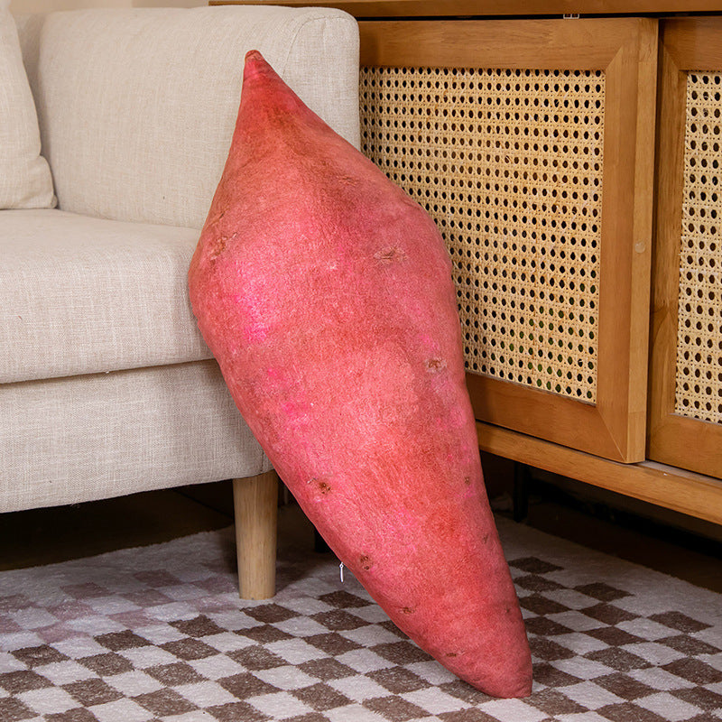 15'' to 20" Personalized Unique Stuffed Pillow Toy Custom Vegetable Sweet Potato Shaped Pillow