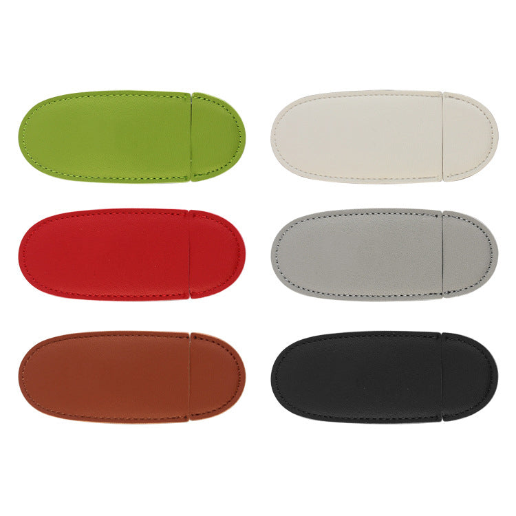 Stainless Steel Makeup Unbreakable Mirror With PU Leather Cover