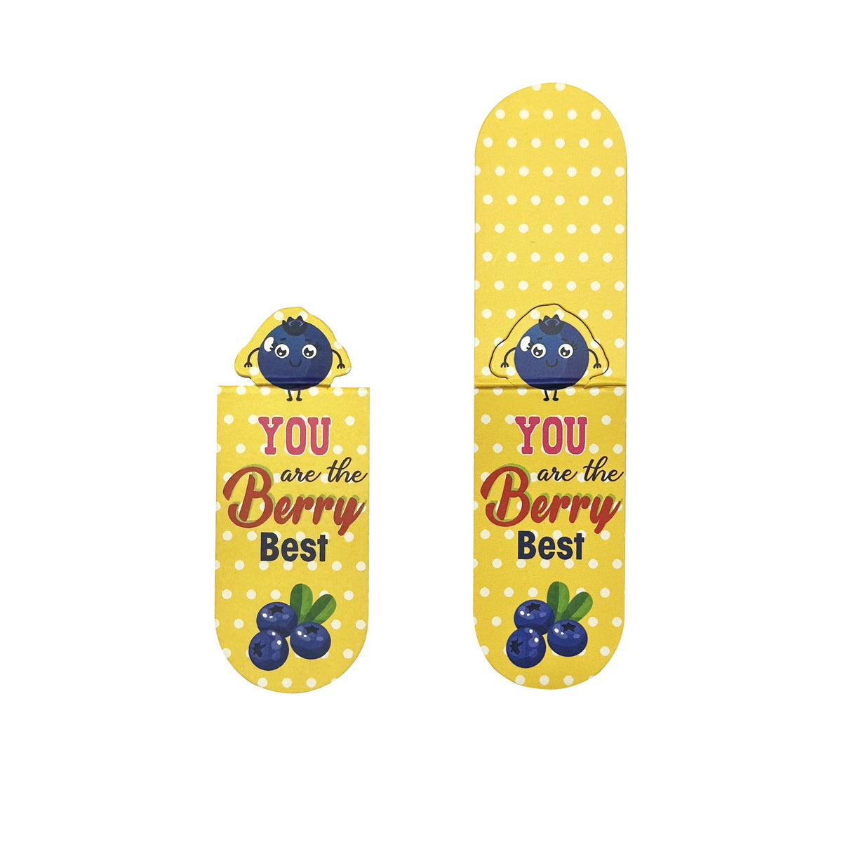 Blueberry Magnetic Bookmark Book Marker Clip Custom Top Bookmark Sweet Fruit Bookmarks for Reader