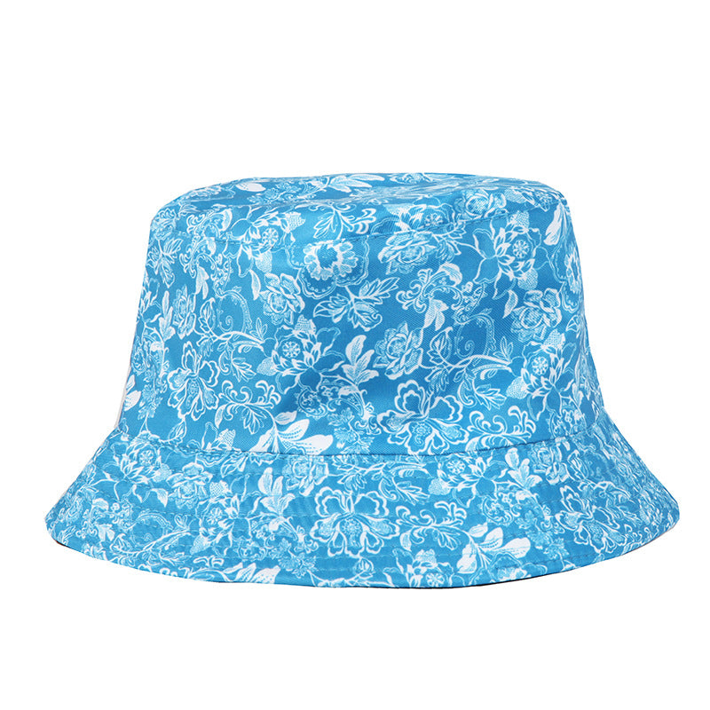 #35 Geometric Tie-dye Pattern Basin Cap Bucket Hat